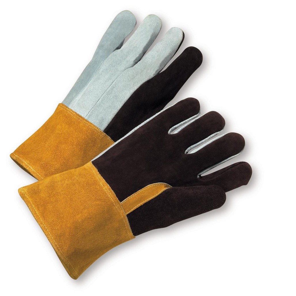 West Chester Protective Gear 2086GLF Large Premium Cowhide 14" Welders Gloves