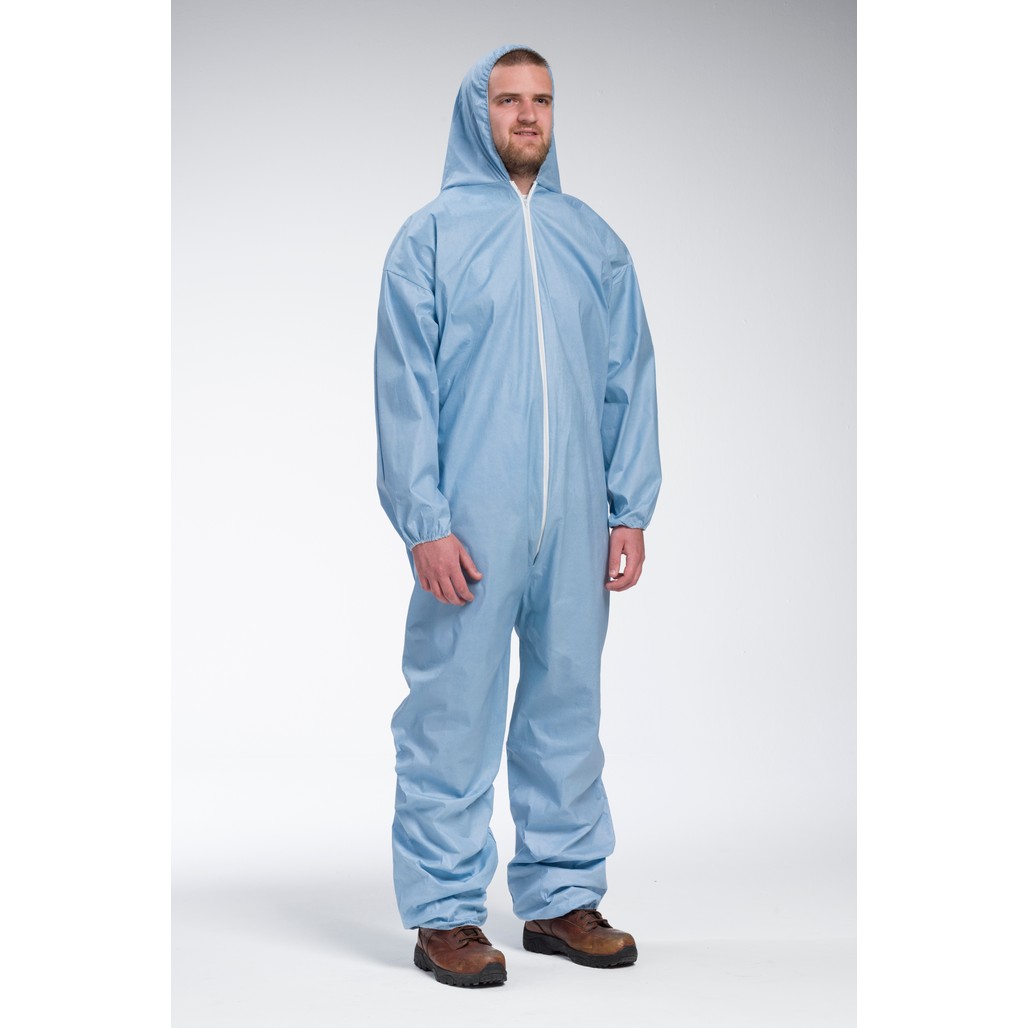 PIP Global Safety 3106 Posi Flame Resistant Coverall with Hood, Elastic Wrists and Ankles