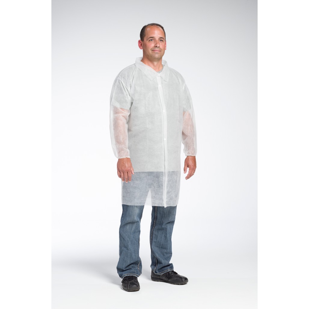 PIP Global Safety 3512 St. Wgt SBP Lab Coat El.Wrt No pocket