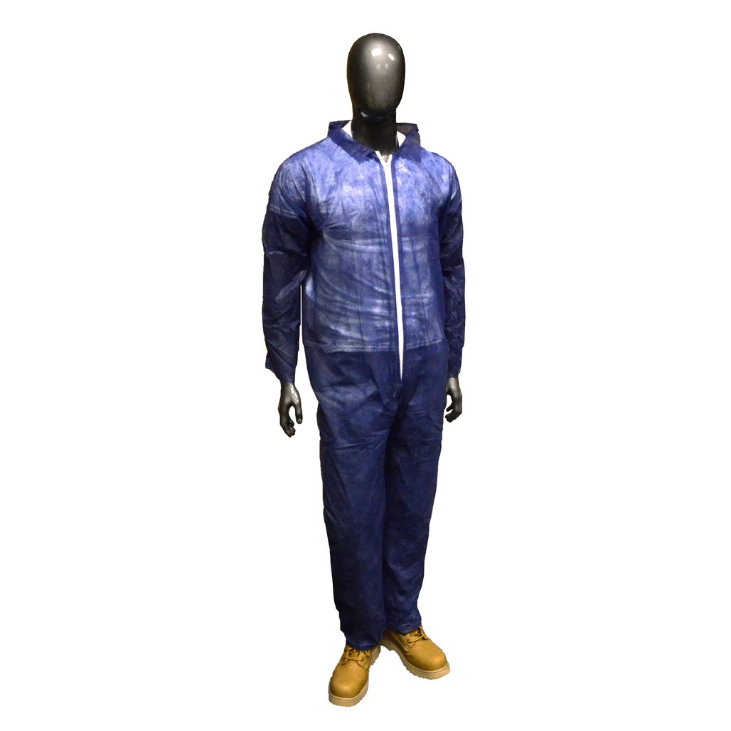 PIP Global Safety 3575 Std.Wgt. SBP Navy Basic Coverall