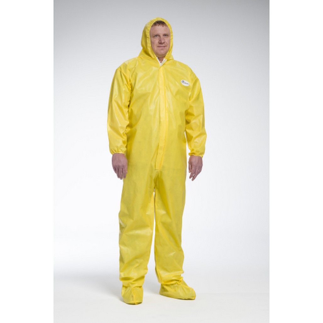 PIP Global Safety 3679B PosiUB Plus Yellow Coverall Hood & Boot