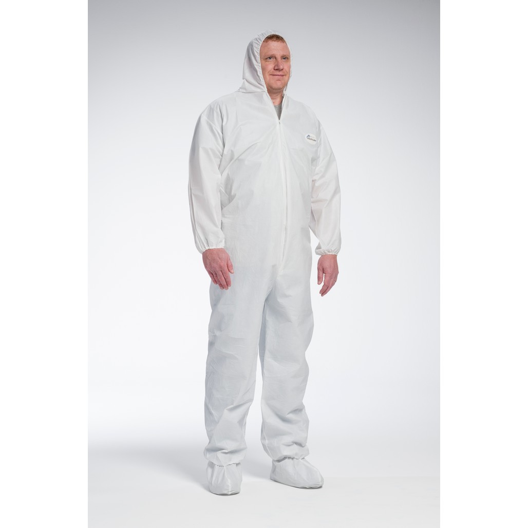 Large Yellow Case of 25 West Chester 3678B//L PosiUB Plus Yellow Coverall Hood