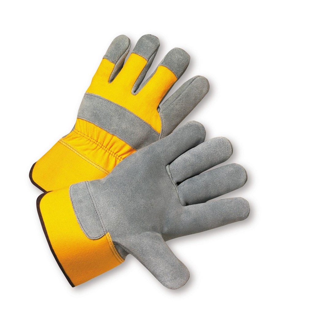 West Chester Protective Gear 500Y Premium Split Cowhide Palm Rubberized Cuff Gloves