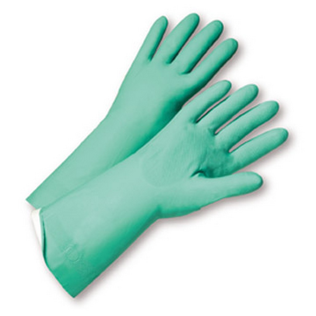 West Chester Protective Gear 52N104 FL Green Nitrile 18 mil 13" Glove