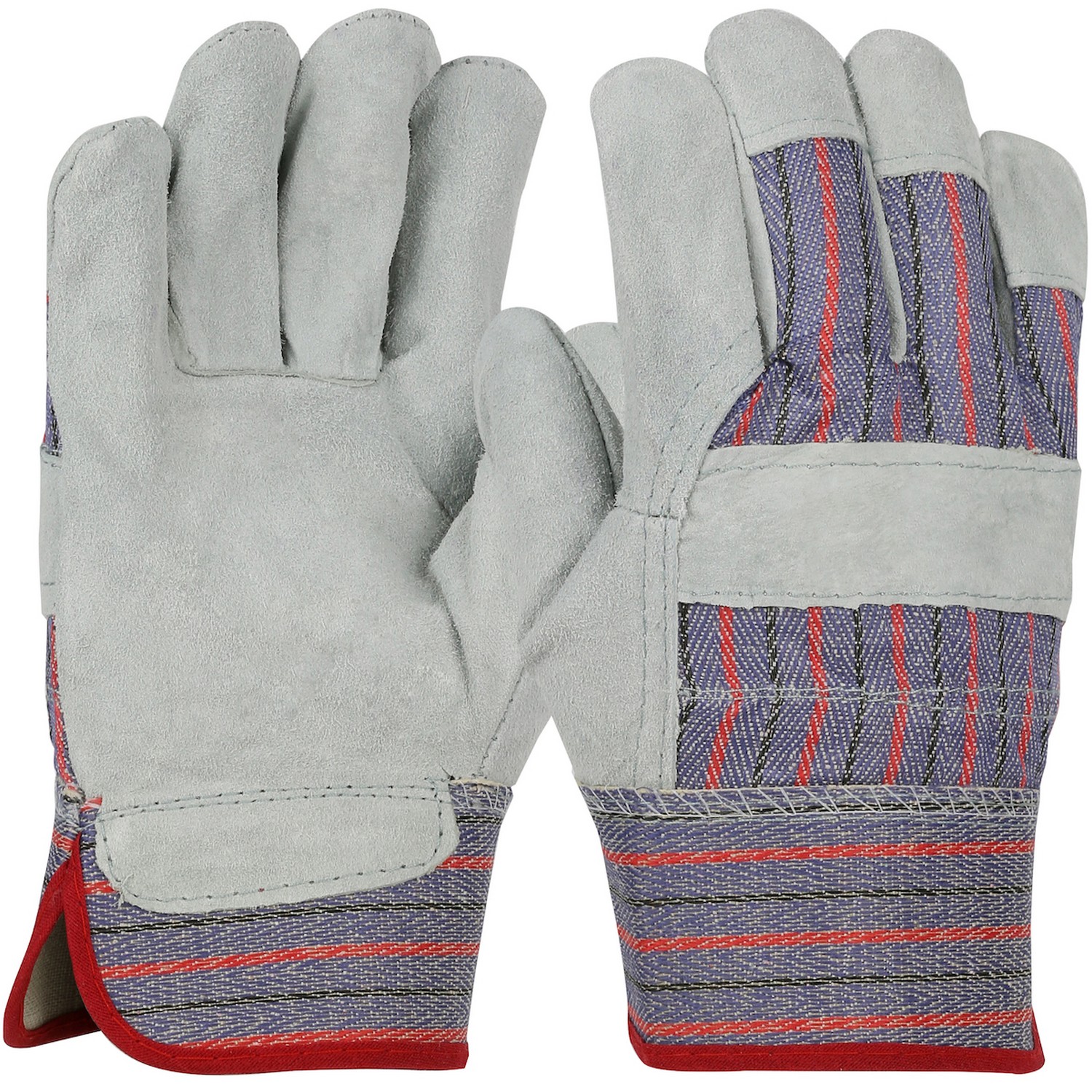 PIP Global Safety 558L Women'S Standard Split Cowhide Palm Rubberized Cuff Gloves, Cut Resistant Glove, A1