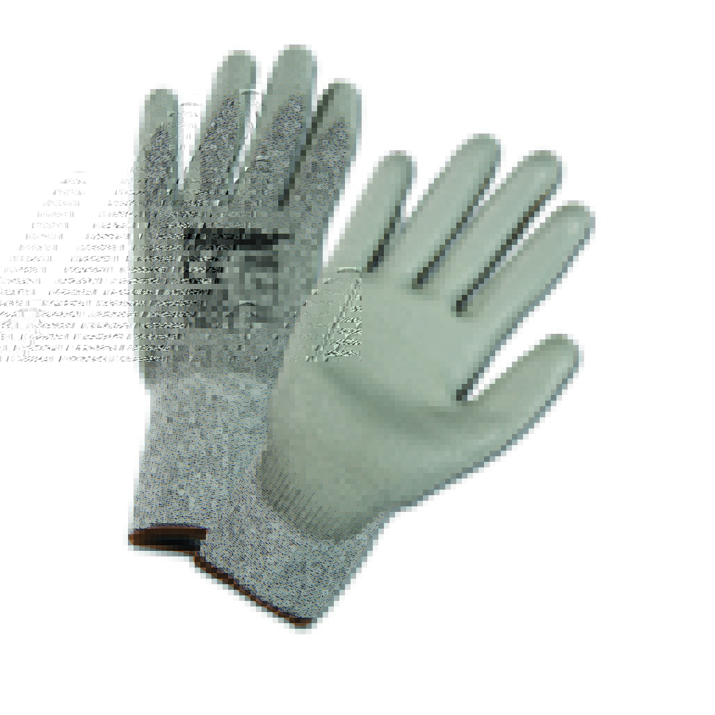 West Chester Protective Gear 720DGU/XXS XXSmall Gray PU Palm Coated Speckle Gray HPPE Gloves