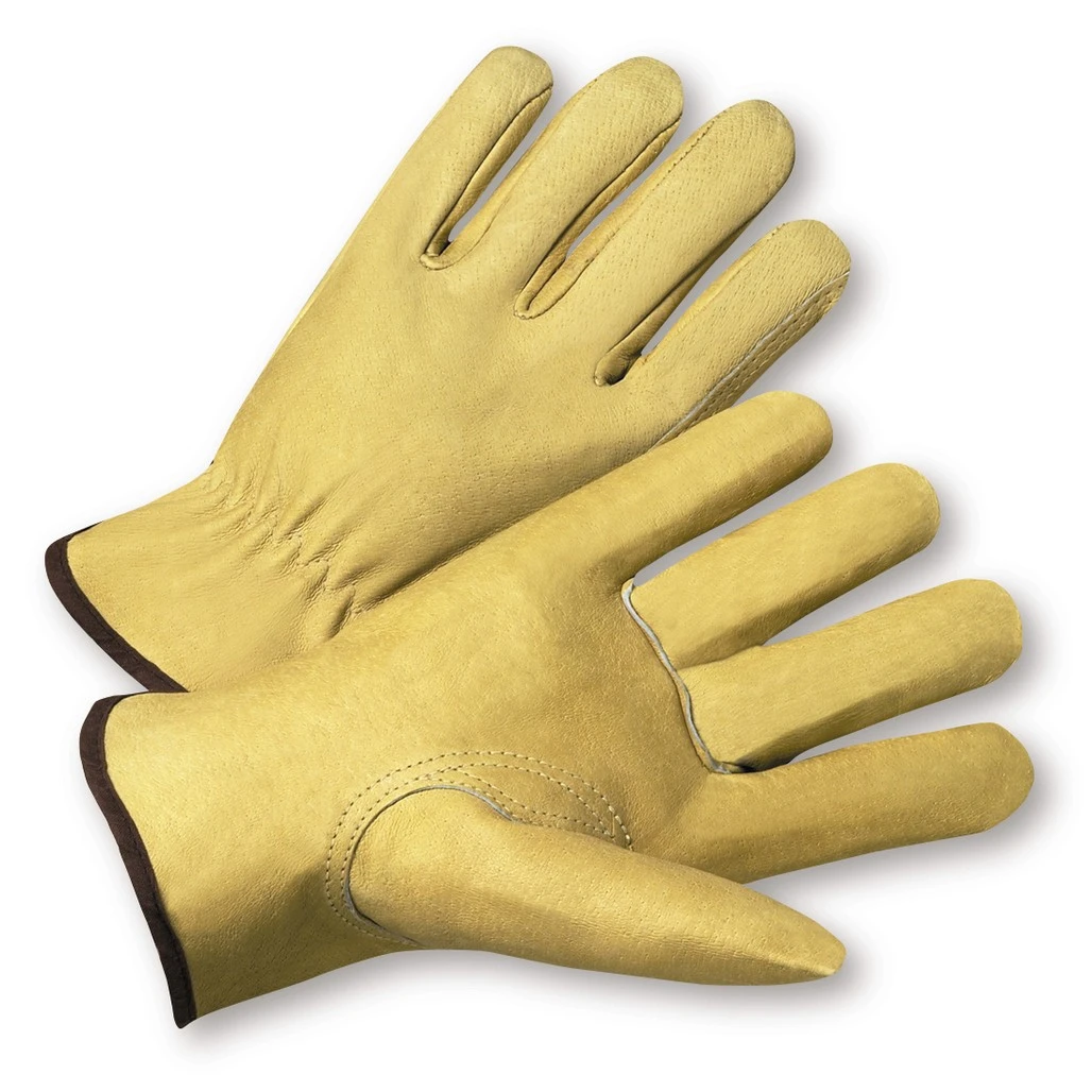PIP Global Safety 994KF Pigskin Leather with Red Fleece Lining Gloves