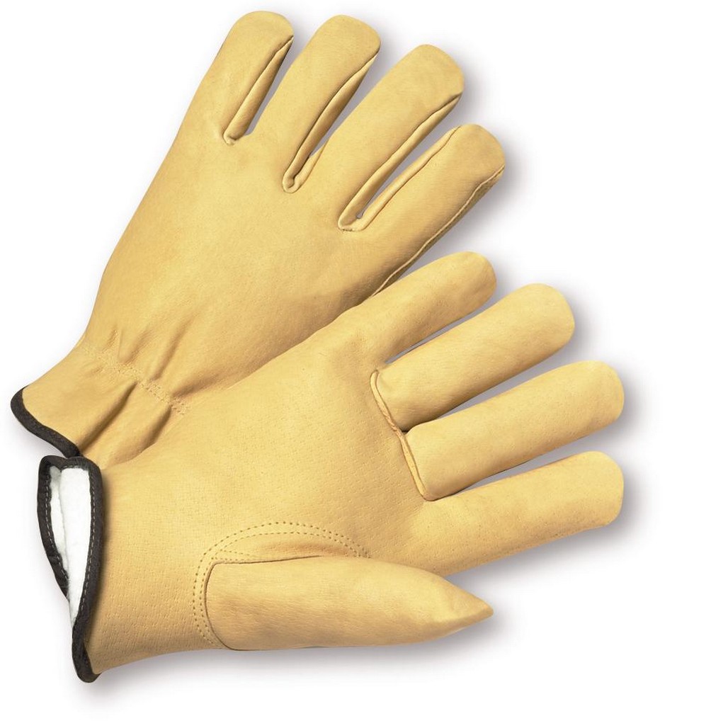 West Chester Protective Gear 994KP Select Grain Pigskin Leather Driver Gloves with Positherm Lining