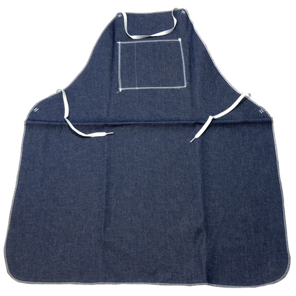 PIP Global Safety A2836D3BT One Size Denim Apron chest pocket and attached ties