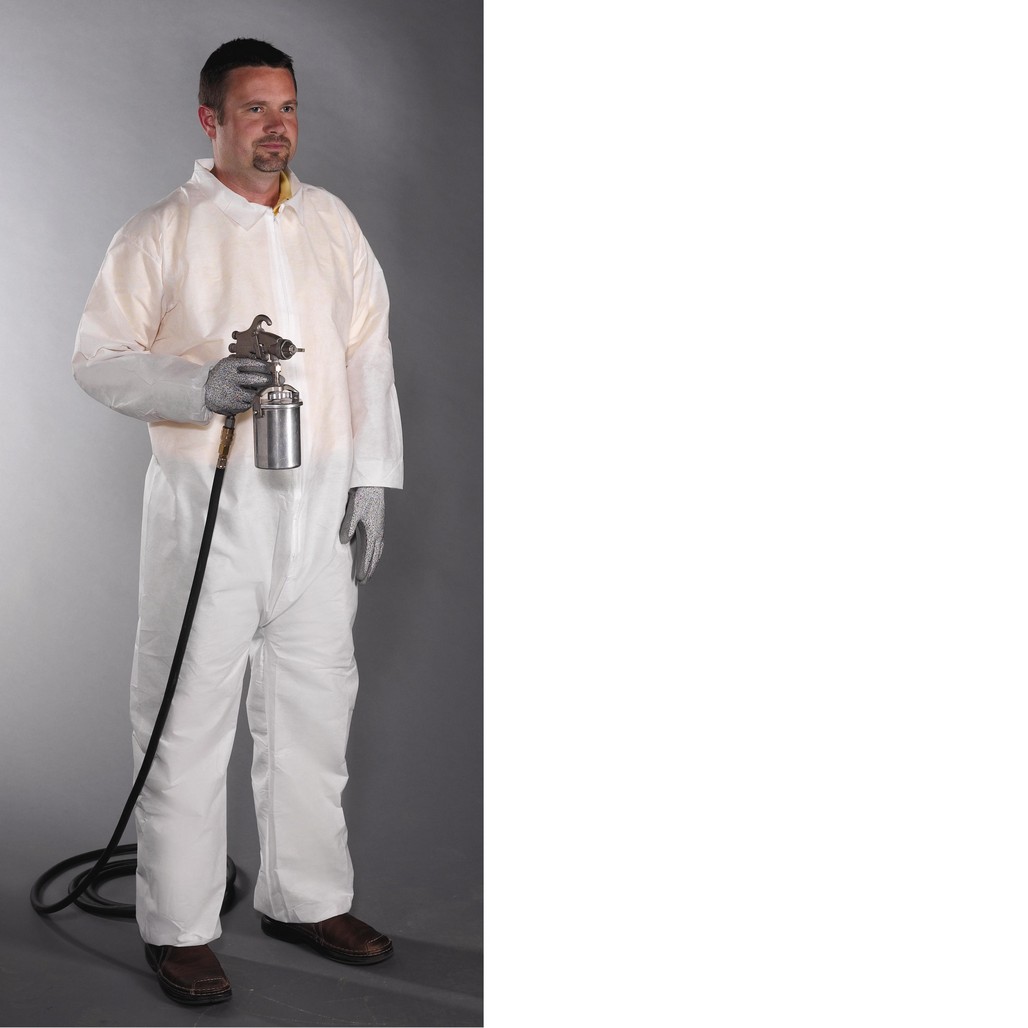 PIP Global Safety C3852 White 45g SMS - Coverall w/El Wrist &Ankle