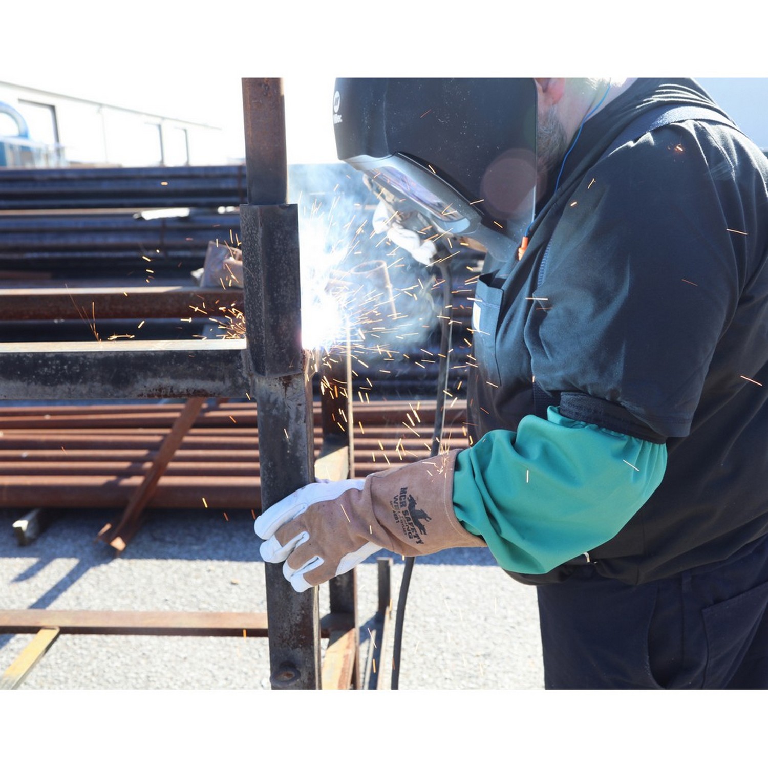 MCR Safety 39418 Sleeve, Limited Flammibilty 100% Treated 9 oz. Cotton, 18", Elastic Wrist