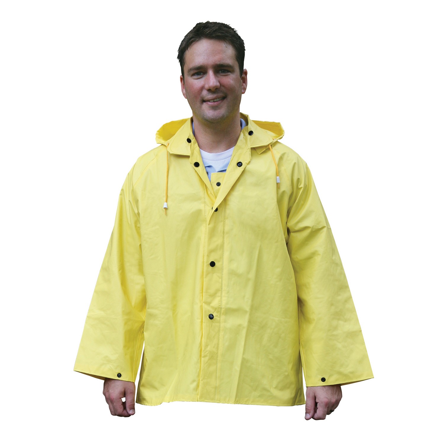 MCR Wizard 3-Piece Rain Suit, PVC / Nylon, Yellow, ASTM