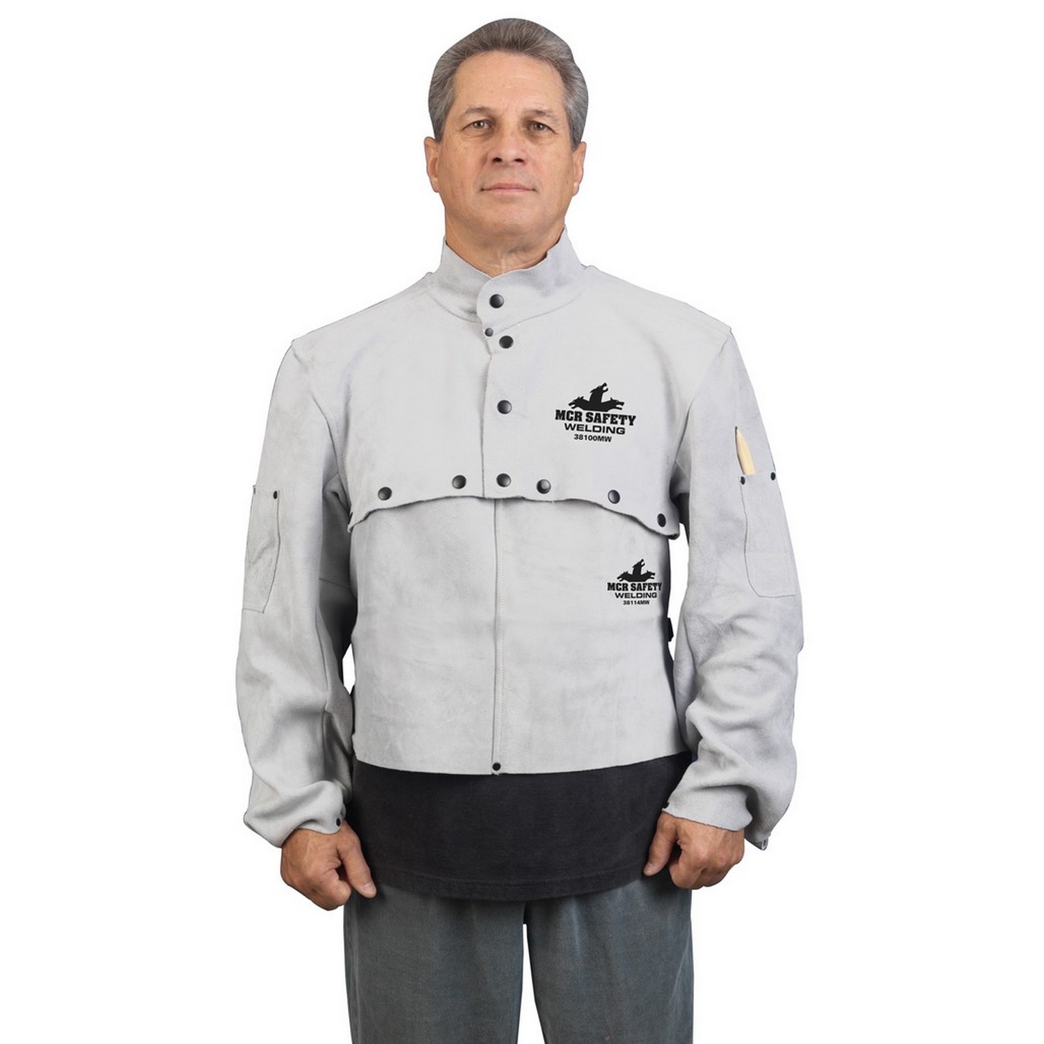 MCR Safety 38100MWM Cape Sleeve with Open Back - 2 pockets