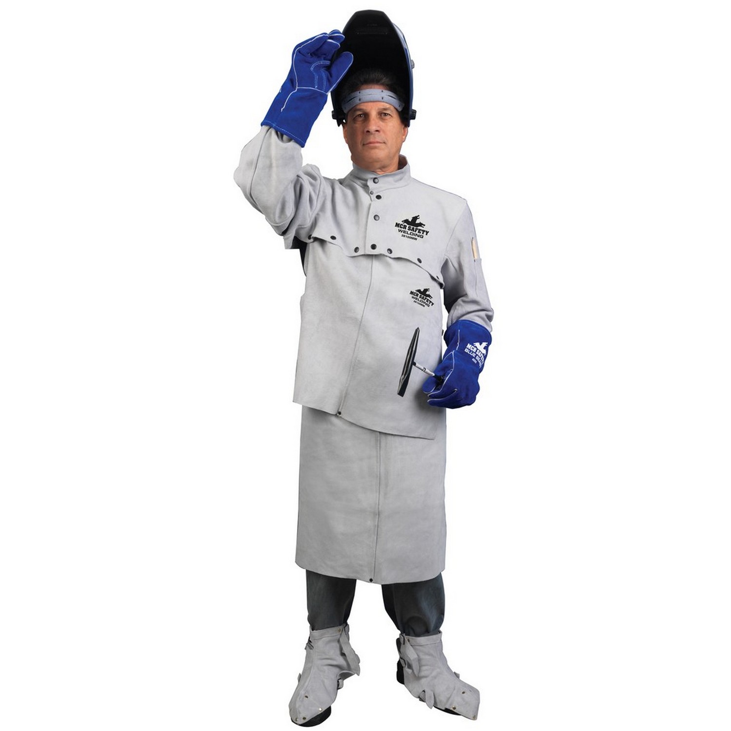 MCR Safety 38120MW Bib with snaps to fit cape sleeves, 20 Inches