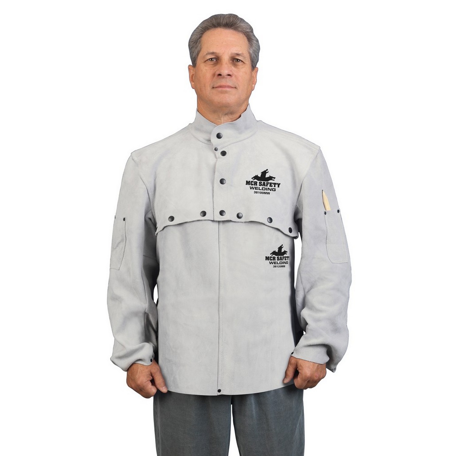 MCR Safety 38120MW Bib with snaps to fit cape sleeves, 20 Inches