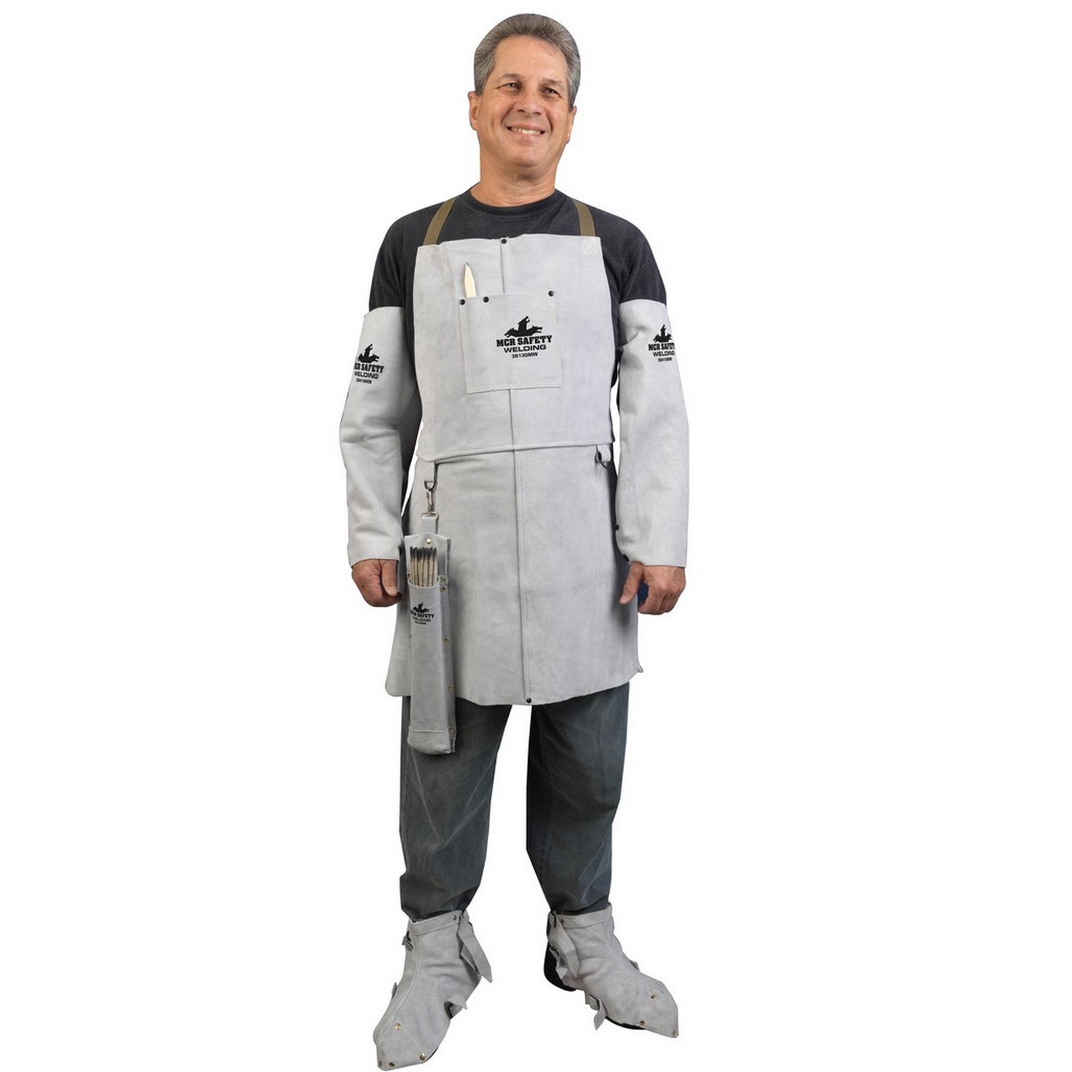 MCR Safety 38130MW Bib Apron with Front pocket, 24" x 30"