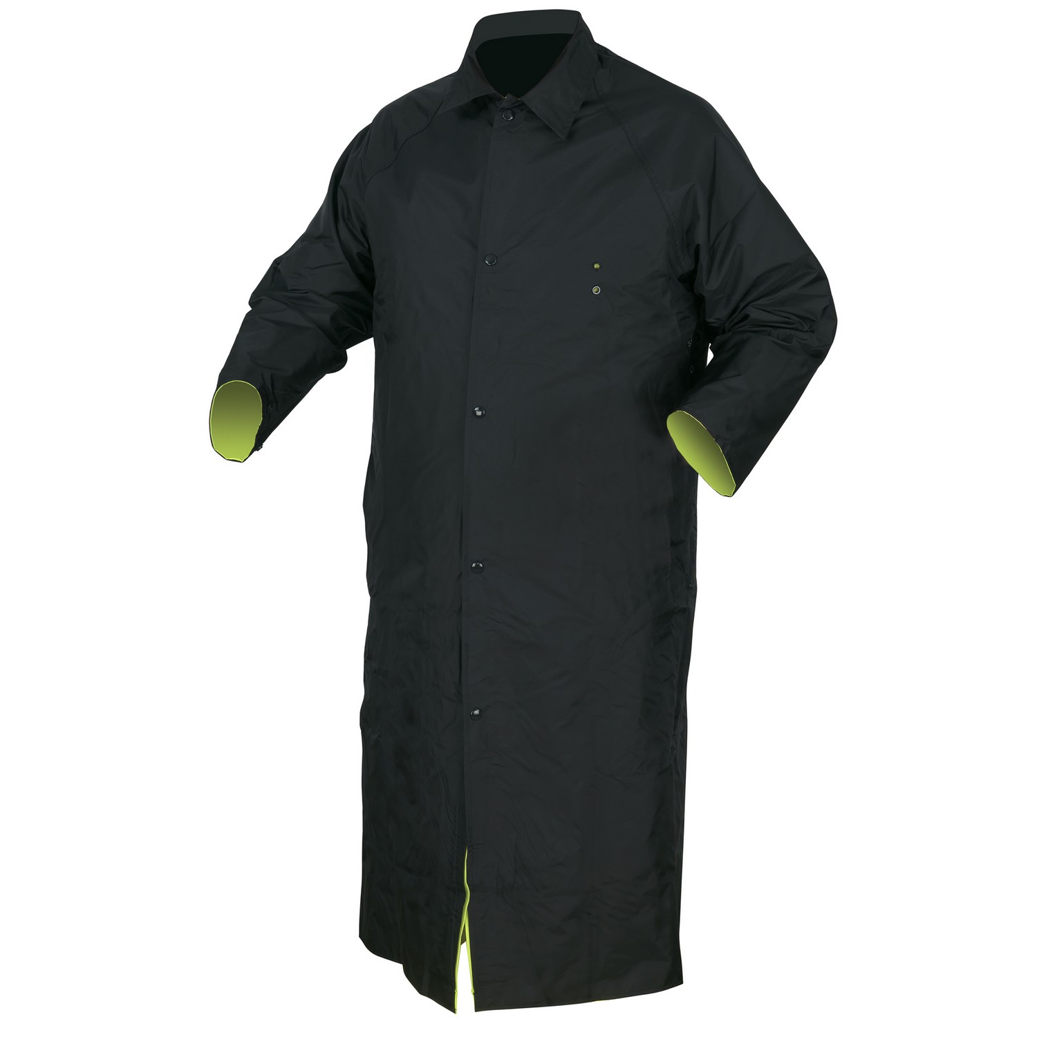MCR Safety 7368CRM Luminator, .54mm, Nylon/PVC-PVC/Nylon knee coat,reversible lime to black, silver reflective lime side