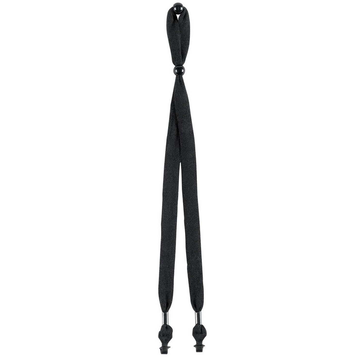 MCR Safety 215 Economy, Black Rubber Loop Ends Lanyard