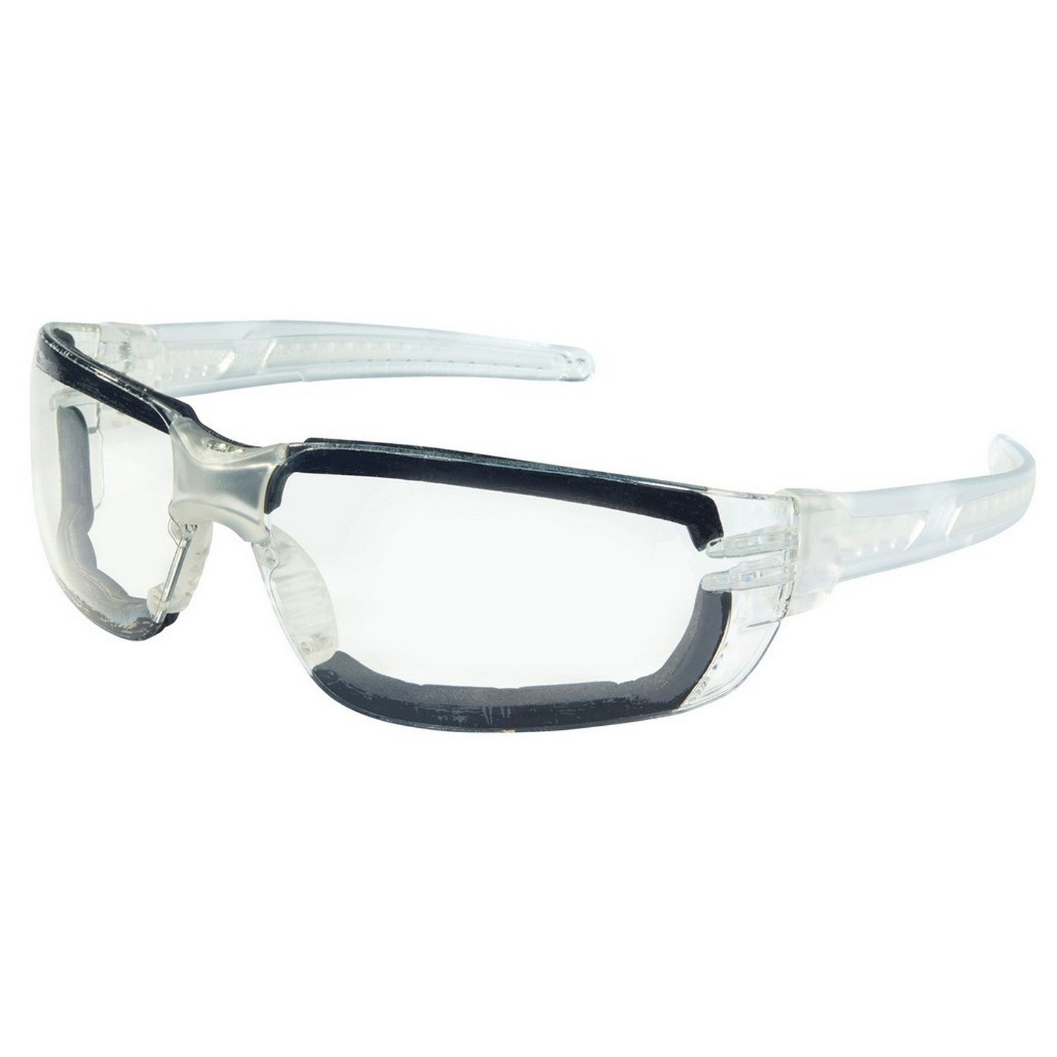 MCR Safety HK310PF HellKat 3 Foam Lined Clear MAX6 Lens
