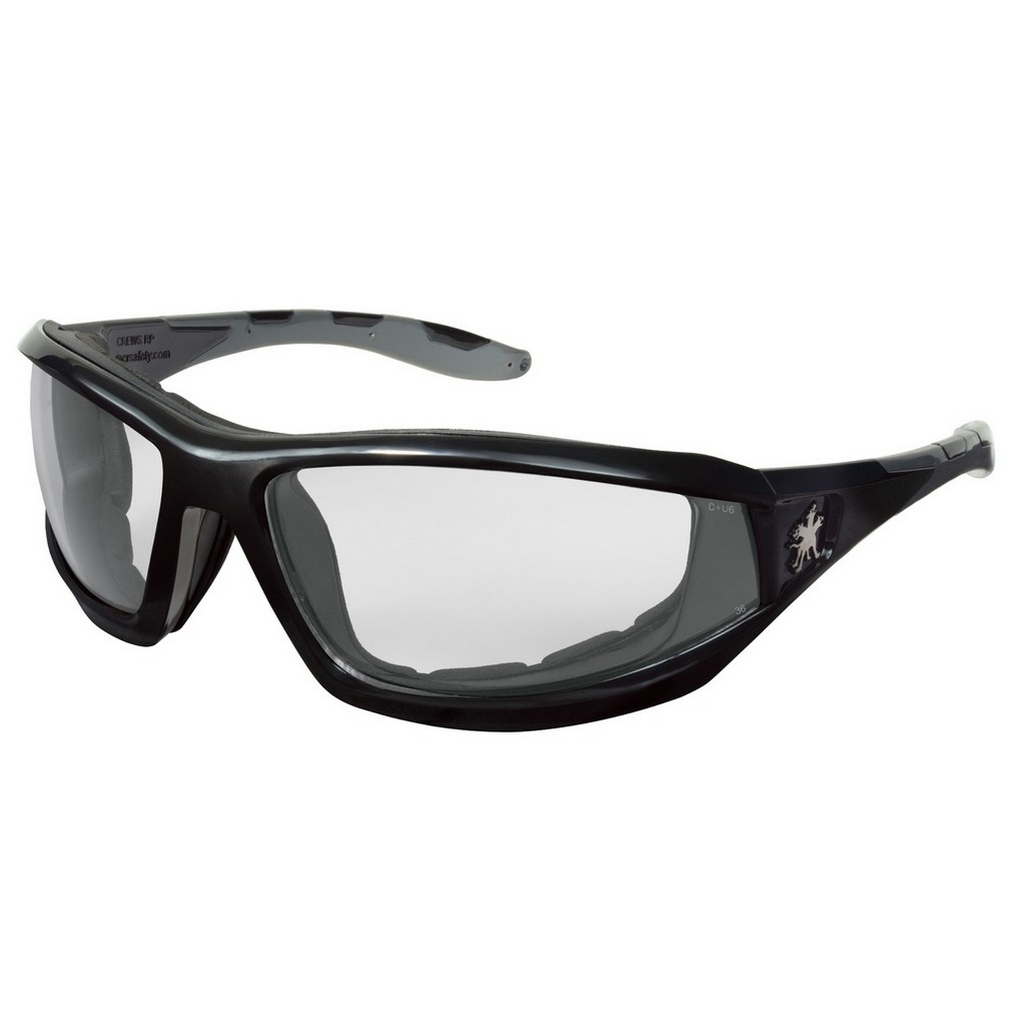 MCR Safety RP210DC Reaper 2 Black Frame Clear MAX36