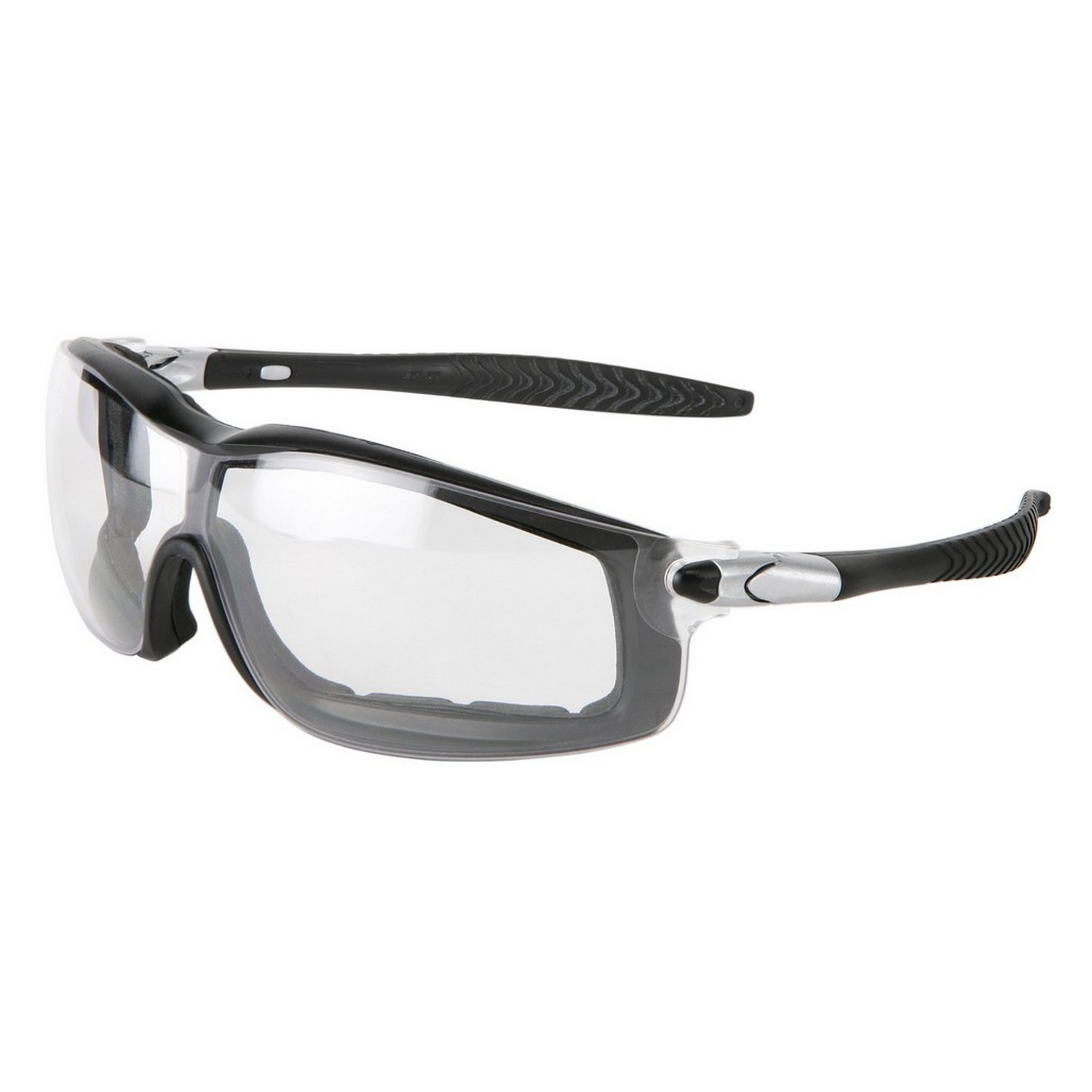 MCR Safety RT110AF Rattler Black Frame Clear AF Lens