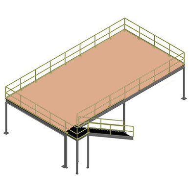 Cogan 201008MEZ 20'X10'X8' Structural Mezzanine Platform
