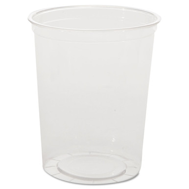 Deli Containers, 16 oz, Clear, Plastic, 50/Pack, 10 Packs/Carton