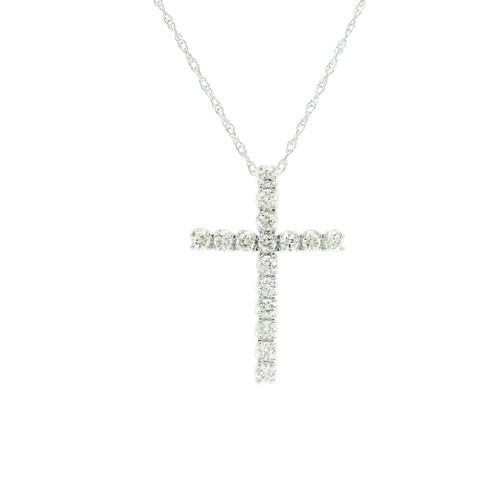 Elegant Diamond Cross Pendant SIM-10665