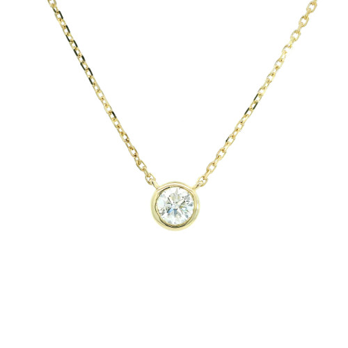 Elegant Bezel Set Diamond Necklace SIM-10646