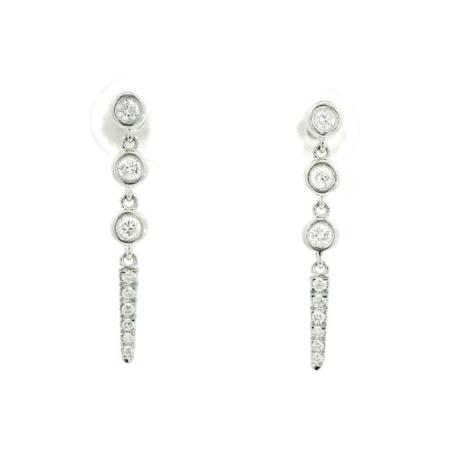 Elegant Diamond Drop Earrings SIM-10677