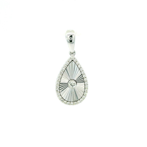 DOVES White Gold Pendant with Round Brilliant Diamonds DOV-10125