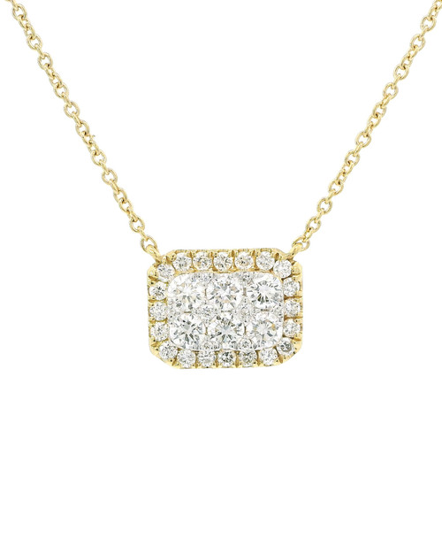18k Yellow Gold Diamond Necklace DC-10991