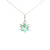 Elegant Emerald Flower Pendant