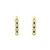 Elegant Gold Paperclip Earrings with Diamonds DC-10959
