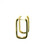 Elegant Gold Paperclip Earrings with Diamonds DC-10959