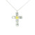 Elegant Diamond Cross Pendant Necklace DC-10932