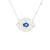 Elegant Blue Sapphire and Diamond Necklace DC-10939