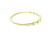 Elegant Flex Gold Bangle Bracelet with Diamonds SIM-10637