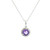 Elegant Amethyst and Diamond Pendant Necklace SIM-10644