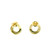 Elegant Gold and Diamond Earrings SIM-10650