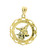 Elegant St Michael Religious Medal Pendant GLD-11176