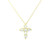 Elegant Diamond Cross Pendant Necklace SIM-10697