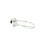 White Gold Ring with Round-Cut Ruby Centerpiece GBC-13222