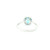 Round Brilliant Blue Topaz and Diamond Ring GBC-13231