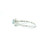White Gold Diamond Ring with Round Aquamarine Center GBC-13229