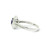 White Gold Ring with Oval Amethyst and Diamonds GBC-13218