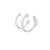 White Gold In/Out Hoop Earrings with Round Brilliant Diamonds GBC-13198