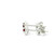White Gold Stud Earrings with Round Cut Rubies and Diamonds GBC-13182