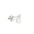 White Gold Stud Earrings with Princess-Cut Diamonds GBC-13181