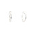 White Gold Hoop Earrings with Round Brilliant Cut Diamonds GBC-13177